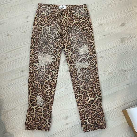 One teaspoon x free people leopard print denim - Picture 1 of 3